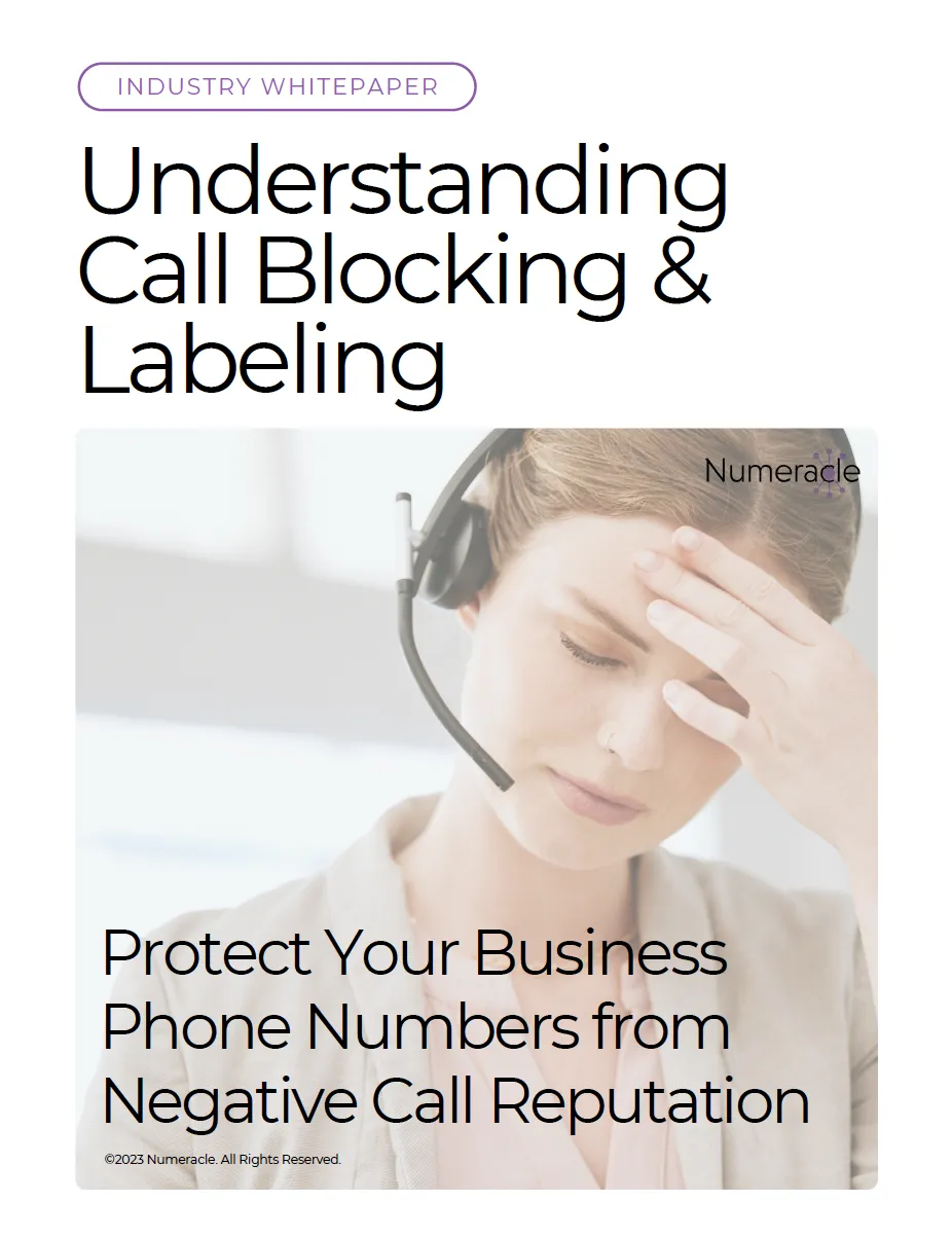 Thumbnail/Cover Image - Numeracle's Call Blocking and Labeling Whitepaper

